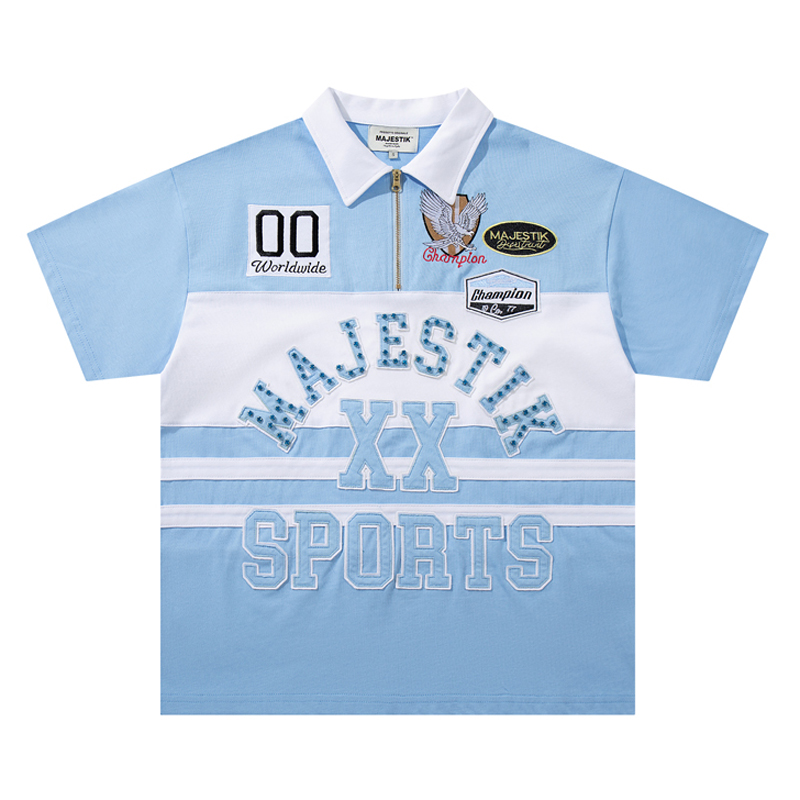 Embroidery Design Logo - American Fashion Brand MAJESTIK T-shirts Diamond