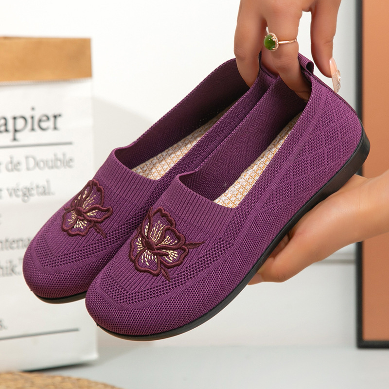 Women Knit Slip On Loafers Flo - огляд і ціна Embroidery Garments