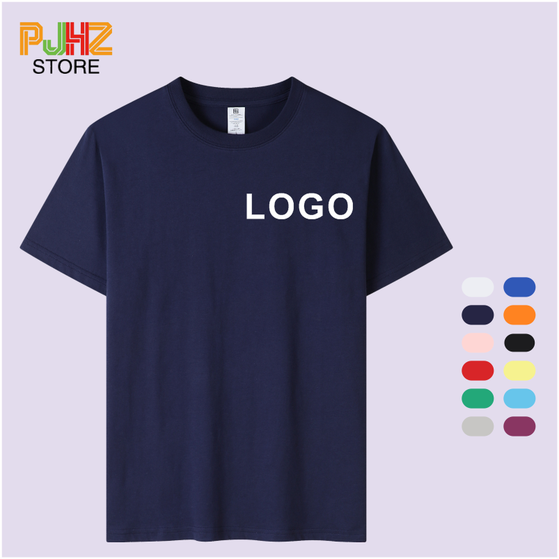 100% Cotton T-shirt Custom Log - огляд і ціна Embroidery Design Logo